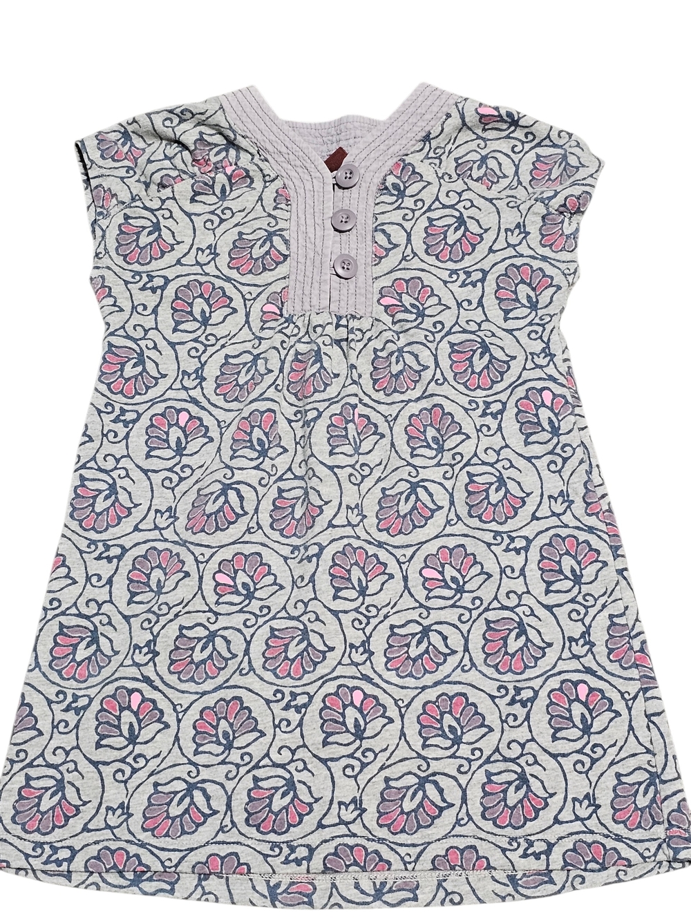 Tea Collection Neka Bali 2012 girls 5 Floral Print cotton Pink Gray